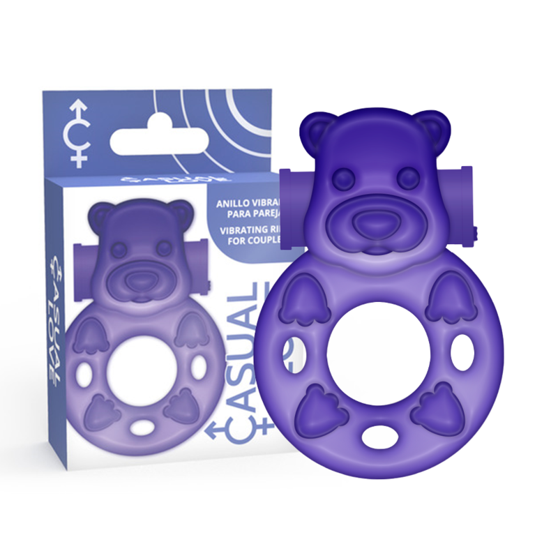 CASUAL LOVE Ring 26 anillo vibrador para el pene, lila