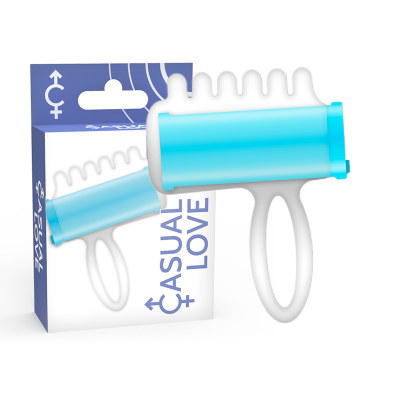 Casual Love Finger Fun Blue, vibrador para dedo