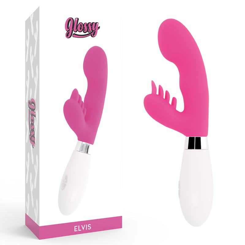 Vibrador rabbit GLOSSY Elvi, rosa