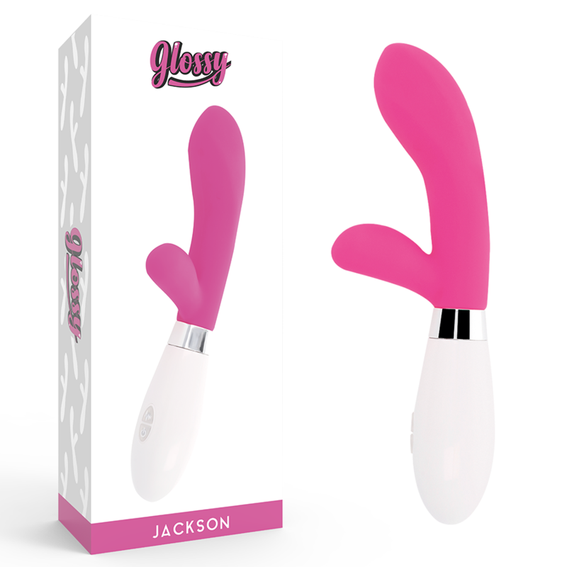 GLOSSY Jackson, vibrador rabbit rosa