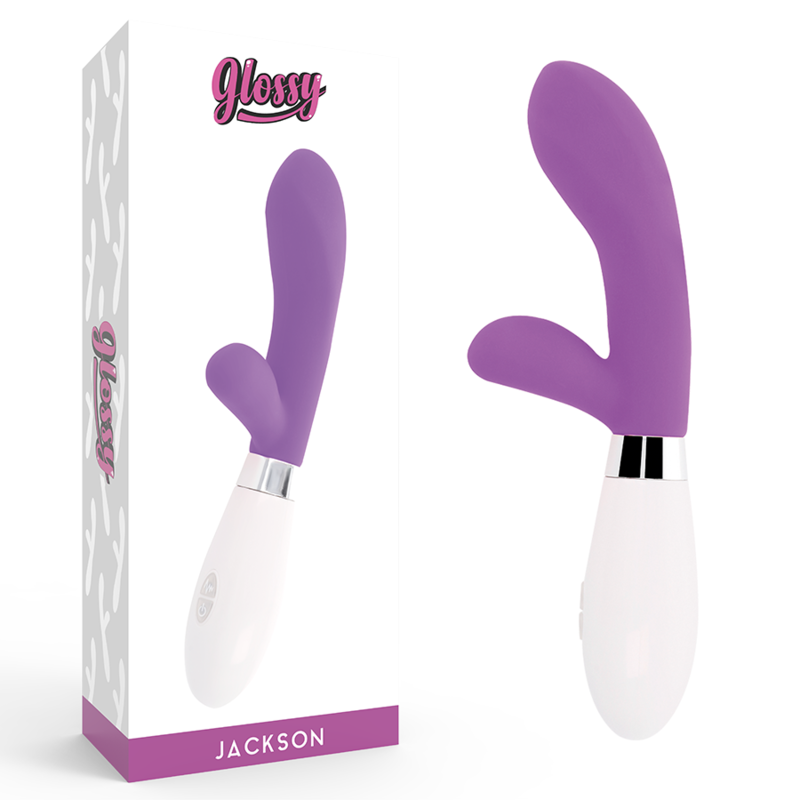 Vibrador rabbit GLOSSY Jackson, morado
