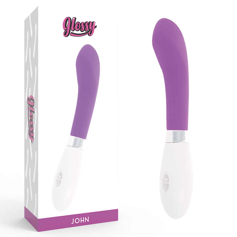 Vibrador de punto G GLOSSY John, morado