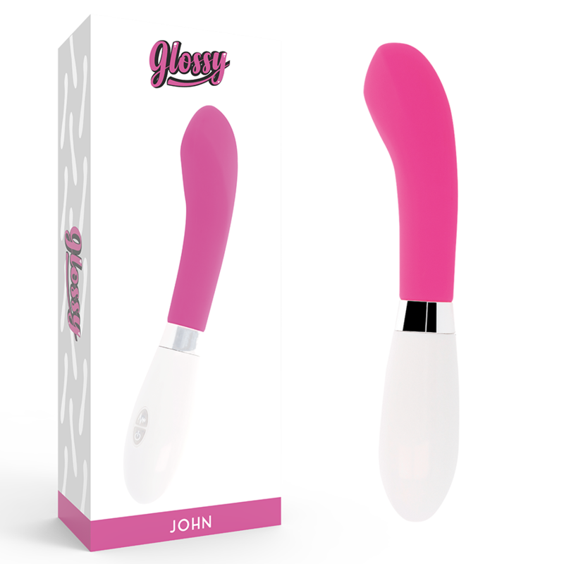 Vibrador de punto G GLOSSY John, rosa