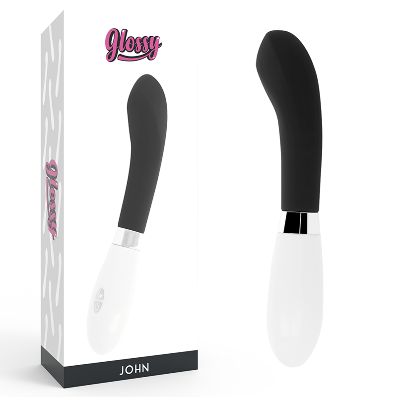 Vibrador de punto G GLOSSY John, negro
