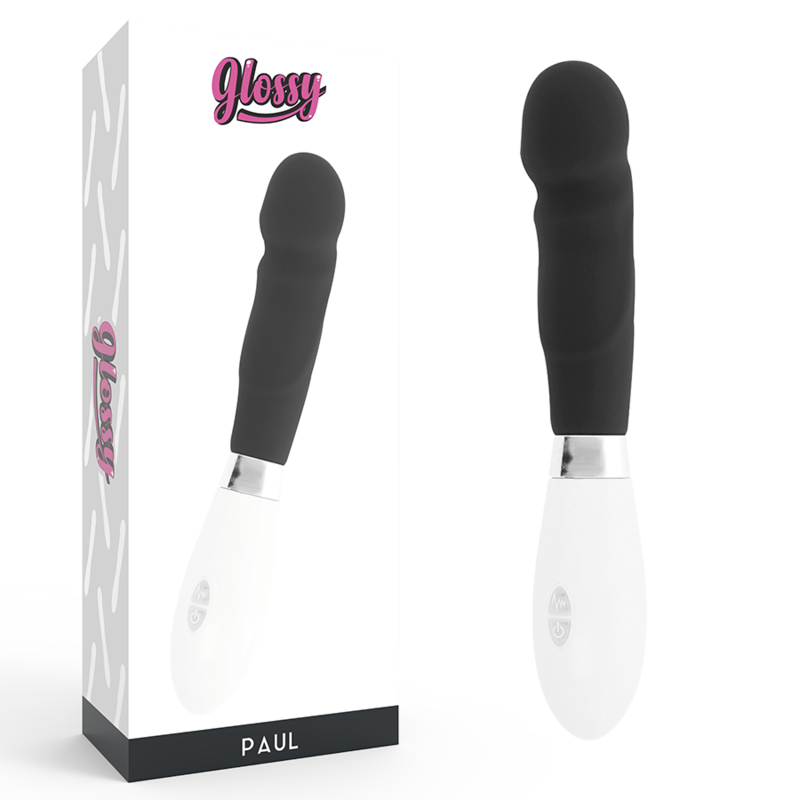 Vibrador de punto G GLOSSY Paul, negro
