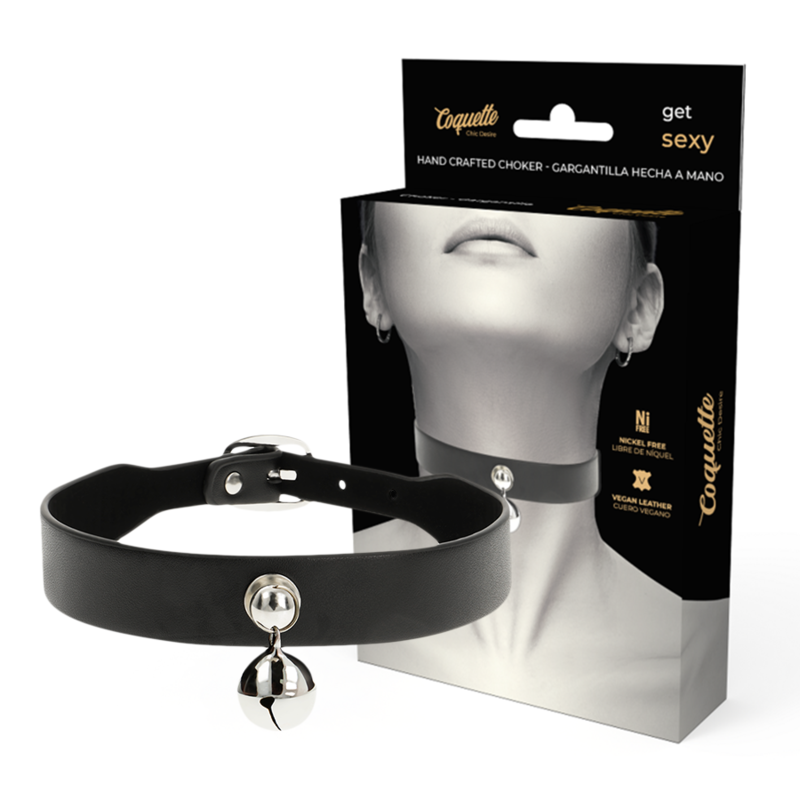 Collar BDSM Coquette Chic Desire de cuero vegano