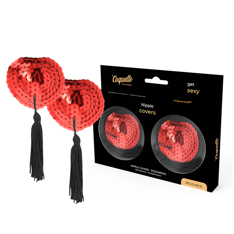 Cubrepezones rojos Coquette Chic Desire