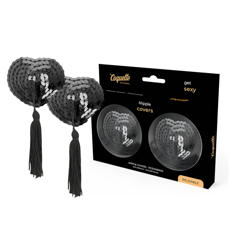 Cubrepezones negros Coquette Chic Desire