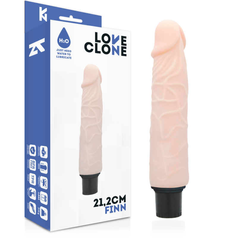 Vibrador realista LOVECLONE Finn, 21,2 cm