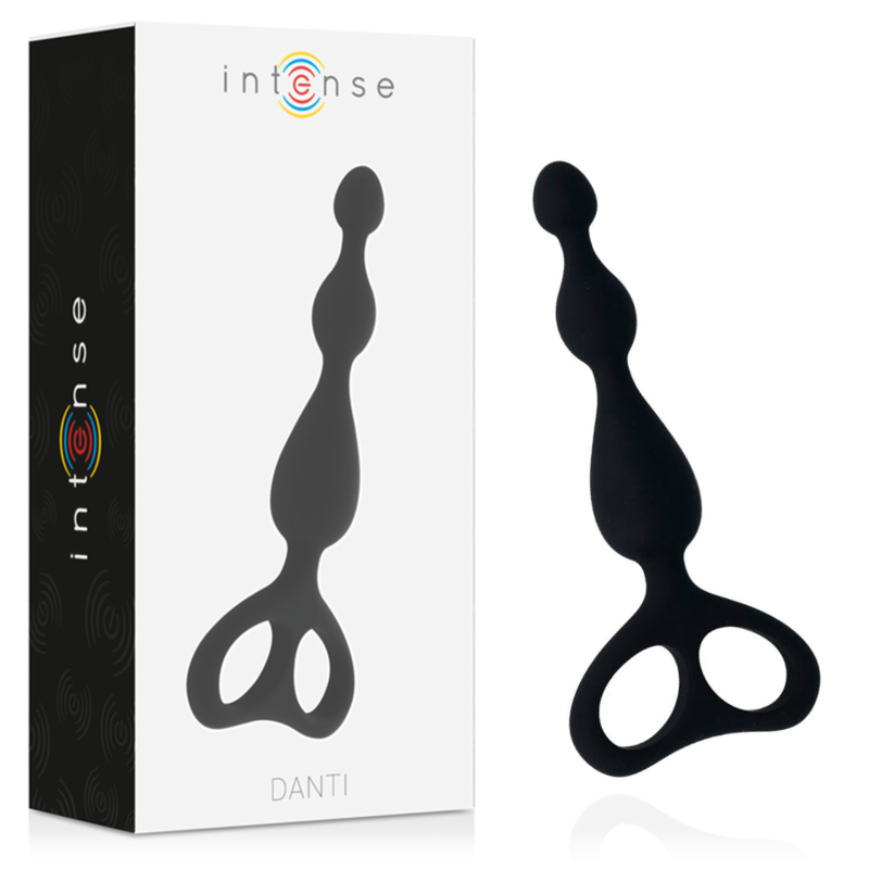 Consolador anal de silicona INTENSE Black Anal Danti