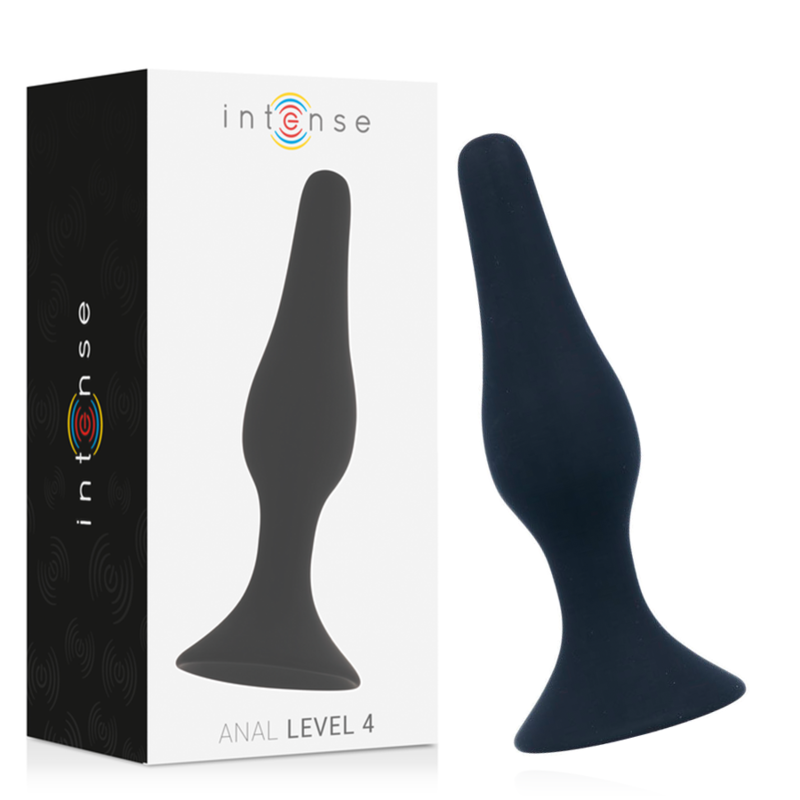 Plug anal cónico de 15 cm, silicona sedosa y suave para una dilatación gradual INTENSE