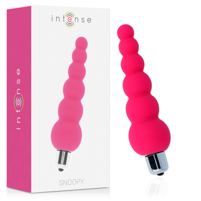 Vibrador anal INTENSE Snoopy rosa con 7 modos de vibración