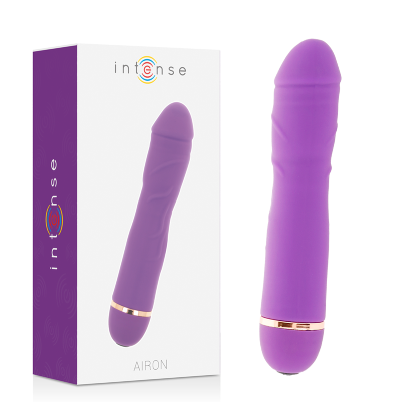 Vibrador de silicona INTENSE Airon, color lila
