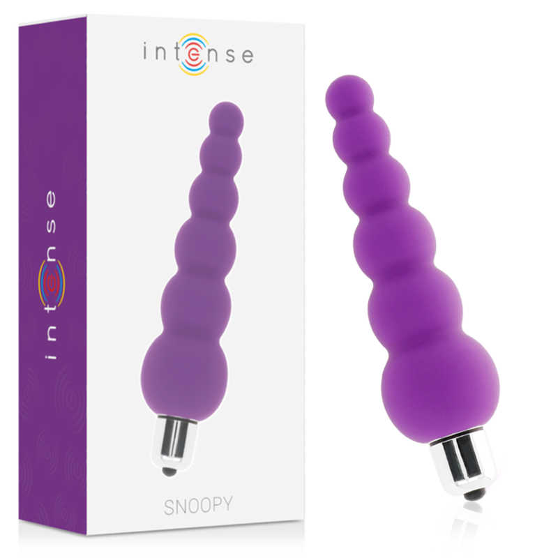 Vibrador anal de silicona INTENSE Snoopy, color lila