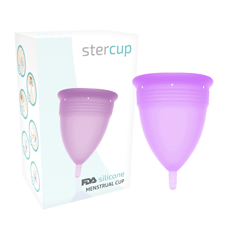 Copa menstrual STERCUP violeta, talla L