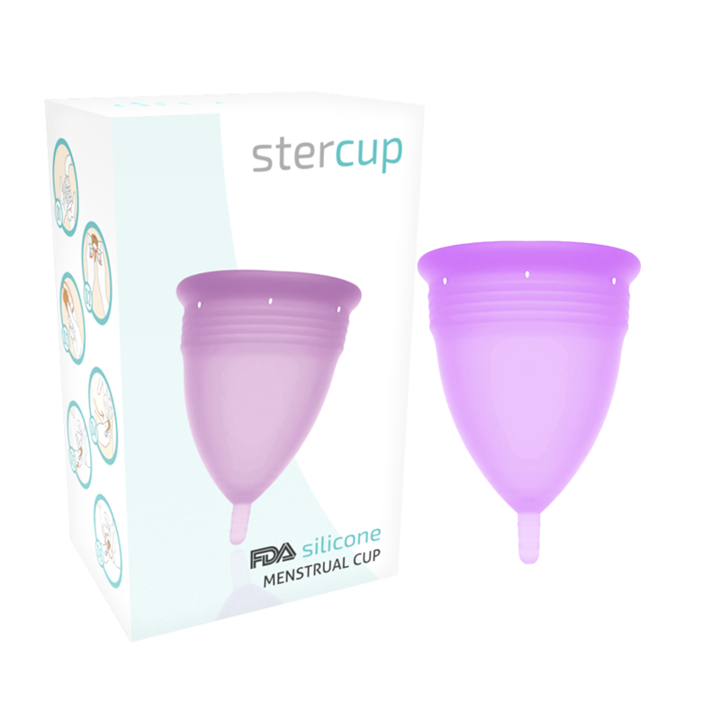 Copa menstrual STERCUP, violeta, talla S