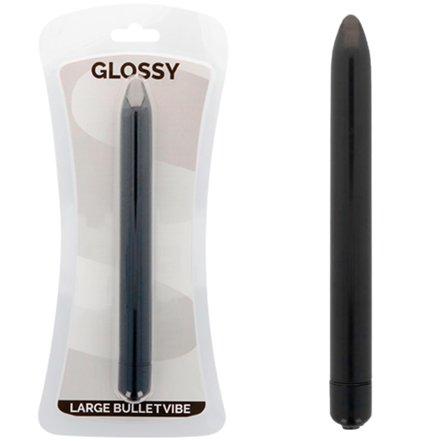 Minivibrador GLOSSY Slim, negro
