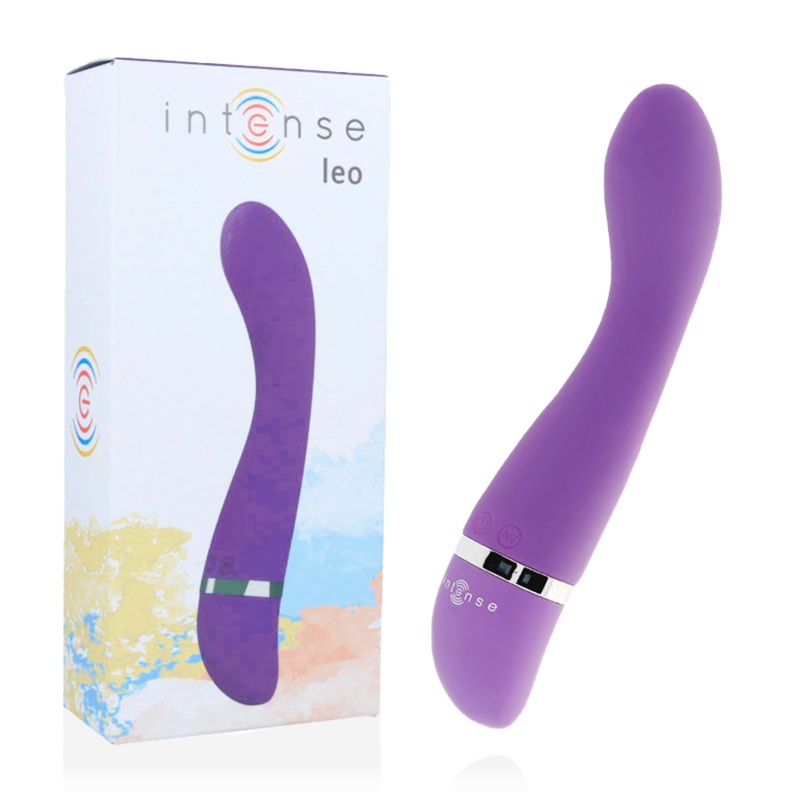 Vibrador de silicona INTENSE Leo, lila