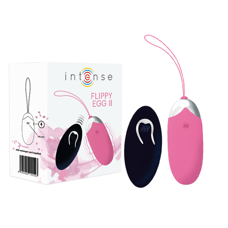 Vibrador huevo INTENSE Flippy II con mando a distancia, rosa