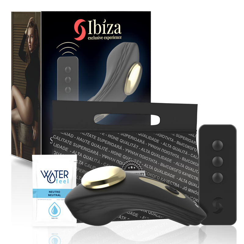 Braguita vibradora de silicona con mando a distancia y 9 modos IBIZA TECHNOLOGY