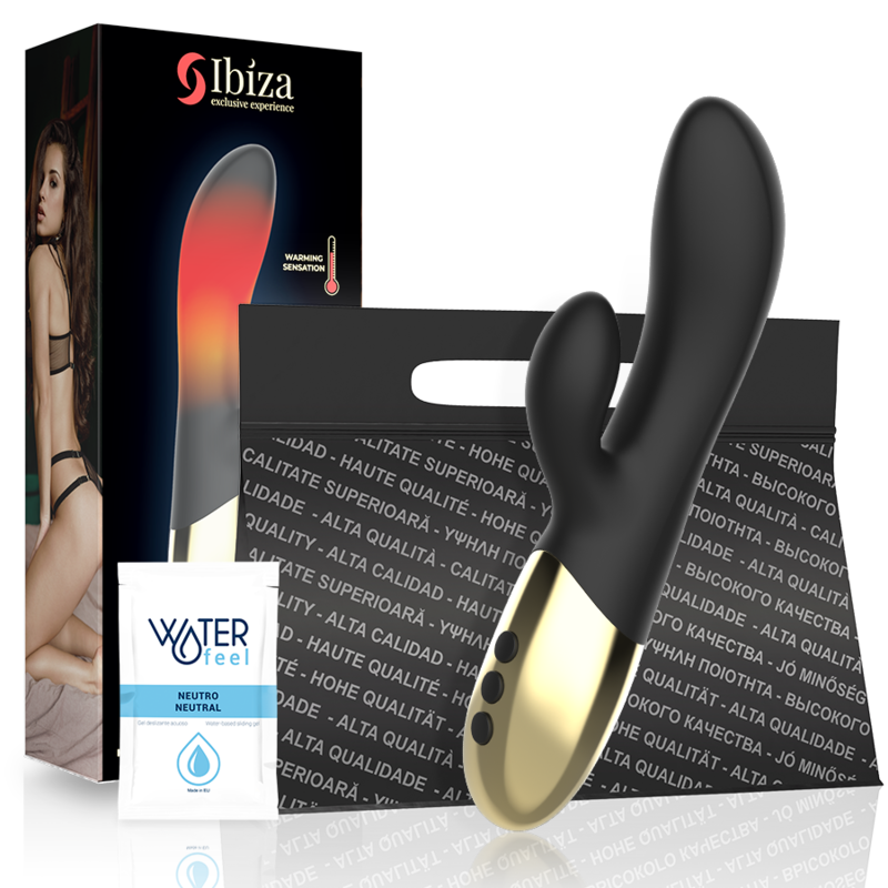 Vibrador rabbit con calor y 10 programas para el punto G y el clítoris IBIZA TECHNOLOGY