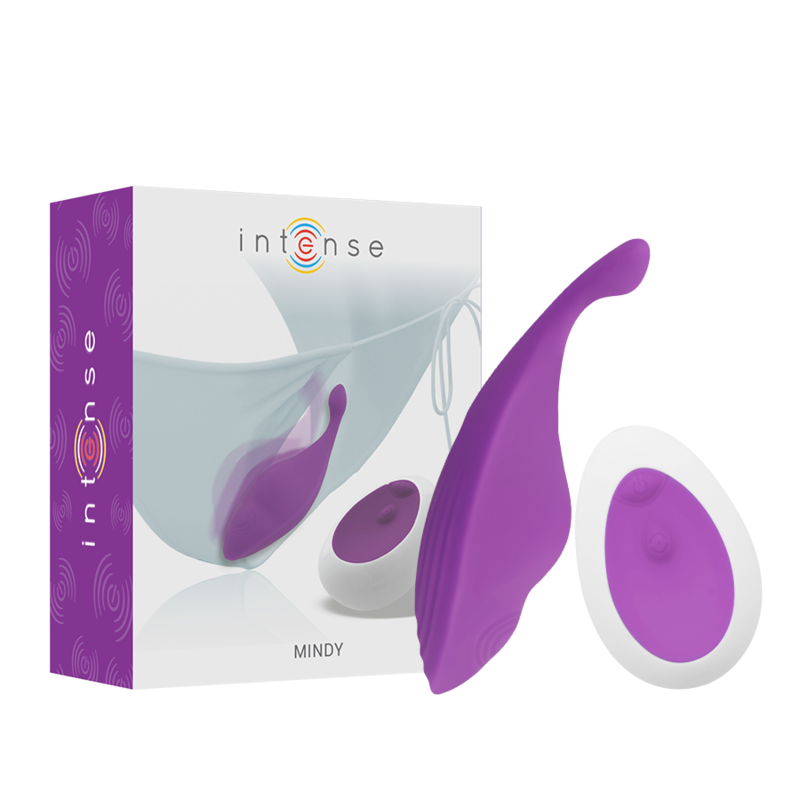Vibrador para braguitas INTENSE Mindy con mando a distancia, morado