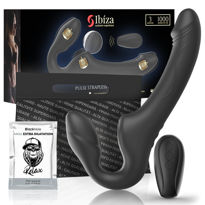 Ibiza Vibrador Sin Arnés Con Mando A Distancia Y Botón
