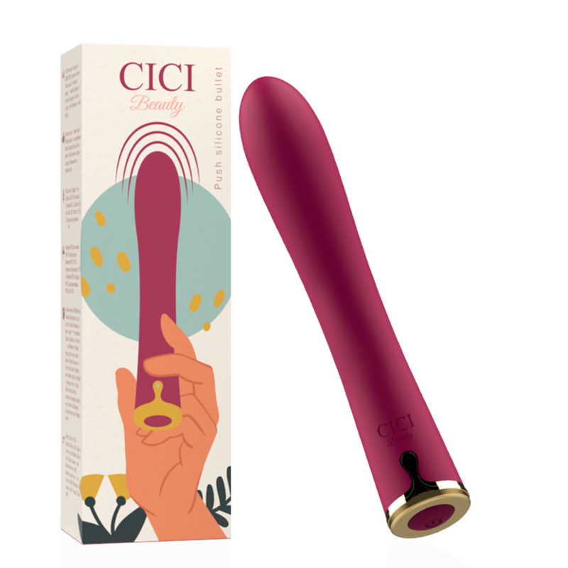 Minivibrador CICI BEAUTY Premium Silicone Push Bullet