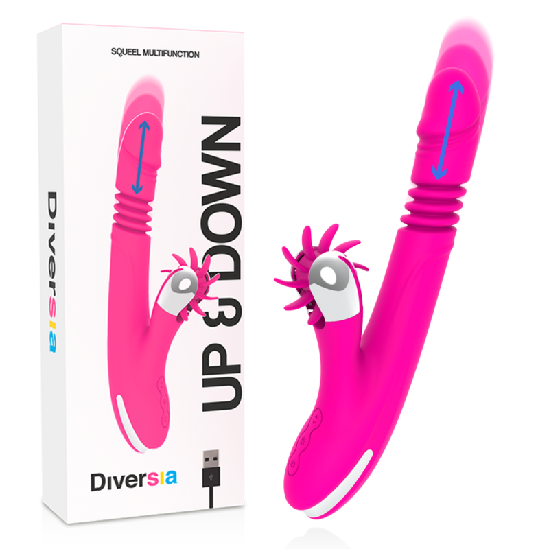 DIVERSIA Bunny Up & Down Vibrator, 24 cm