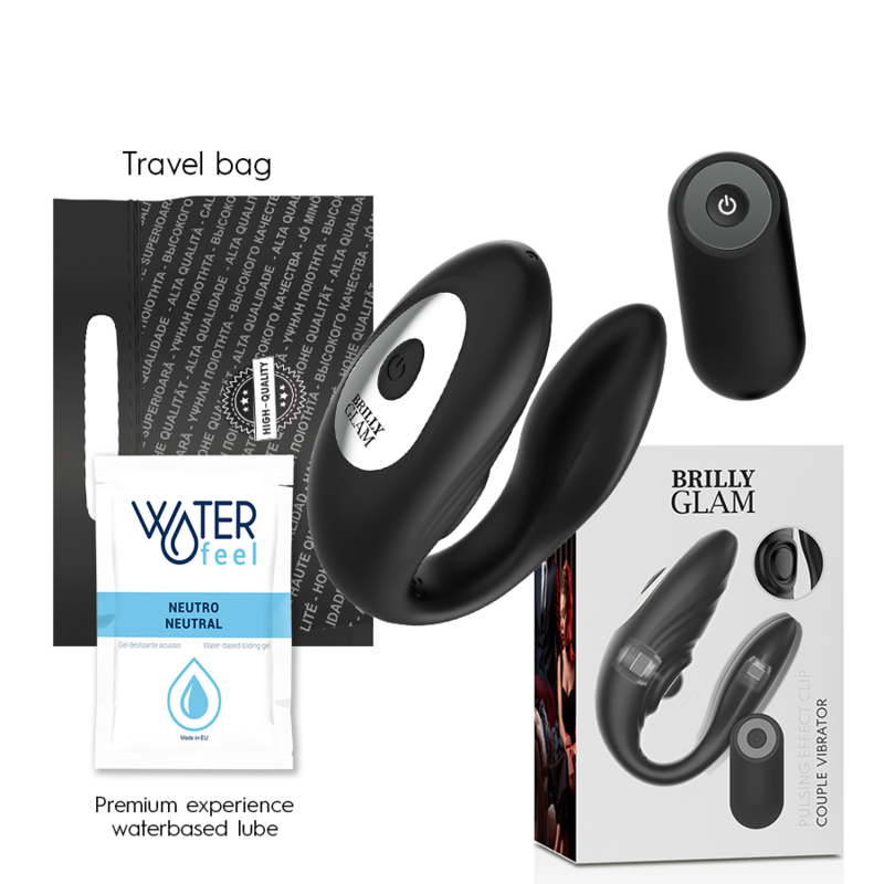 Brilly Glam Couple Pulsing & Vibrating Vibrador con mando a distancia