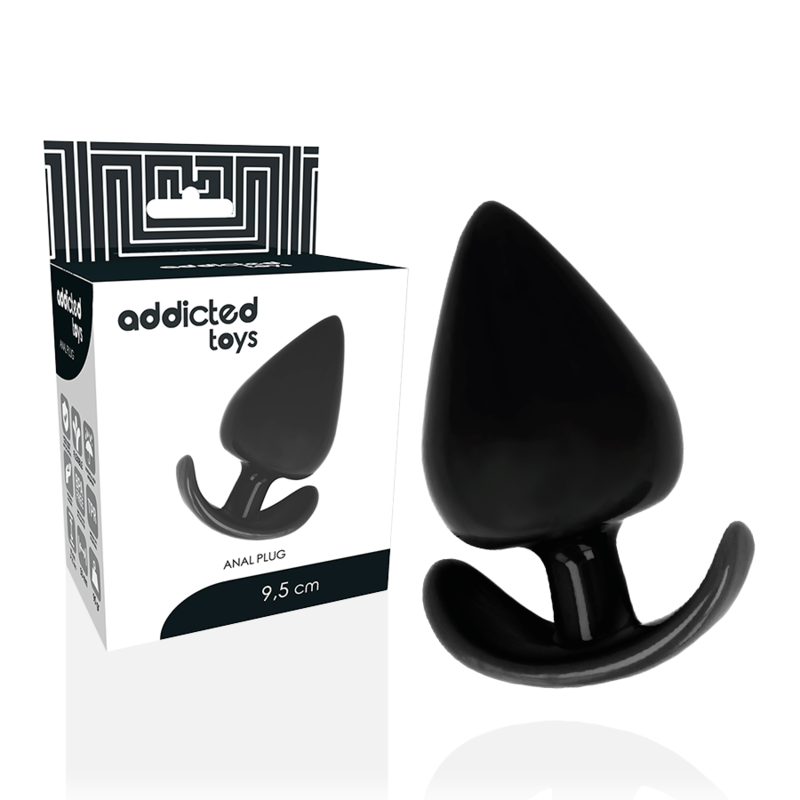 ADDICTED TOYS Plug anal con base ergonómica, 9,5 cm