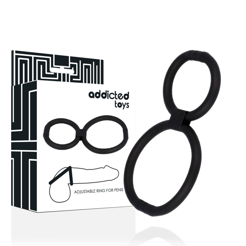 Anillo para el pene ajustable sin vibración ADDICTED TOYS
