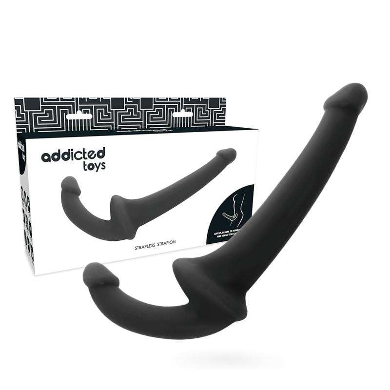Dildo doble sin arnés ADDICTED TOYS en negro