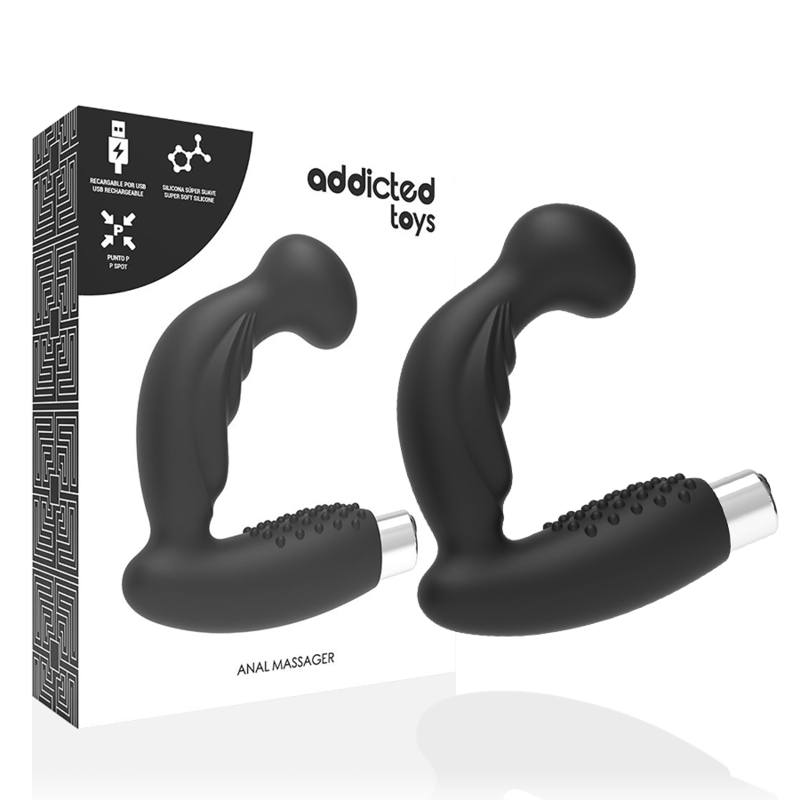 Vibrador anal ADDICTED TOYS Model 3, negro