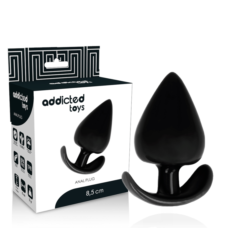Plug anal Addicted Toys de TPR, 8,5 cm