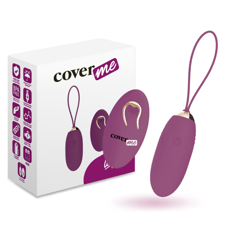 Huevo vibrador COVERME Lapi con mando a distancia, morado