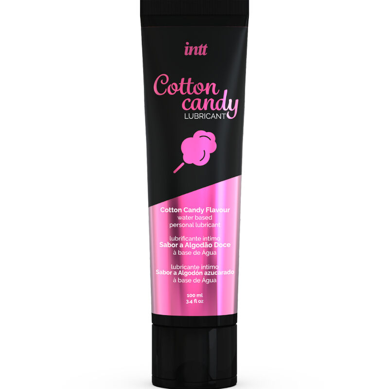 Lubricante con sabor a algodón de azúcar INTT Cotton Candy, 100 ml
