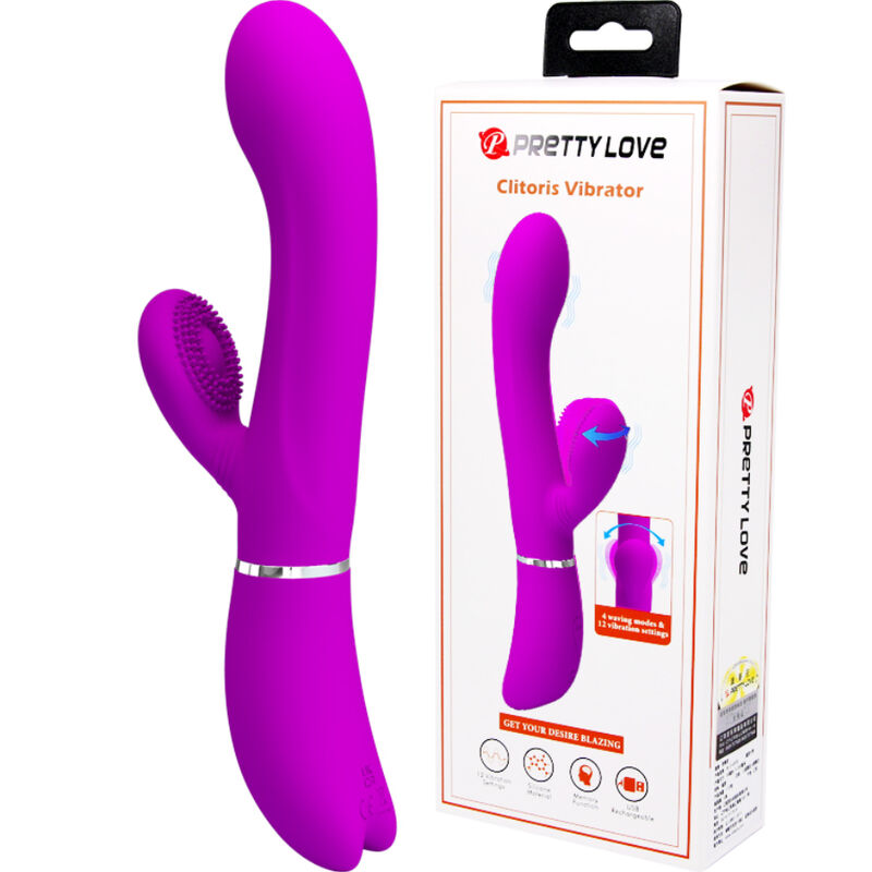 Vibrador de clítoris Pretty Love con punta curvada