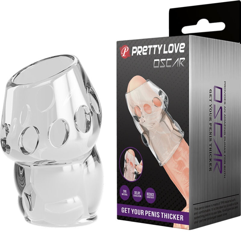 Funda para pene transparente Pretty Love Oscar