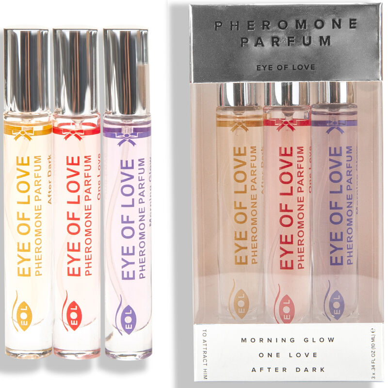 Set de perfumes con feromonas EYE OF LOVE con 3 fragancias