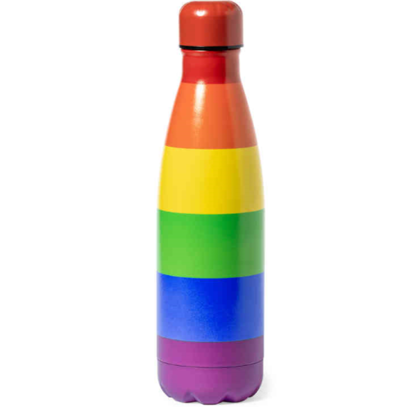 Botella metálica PRIDE con bandera LGBT