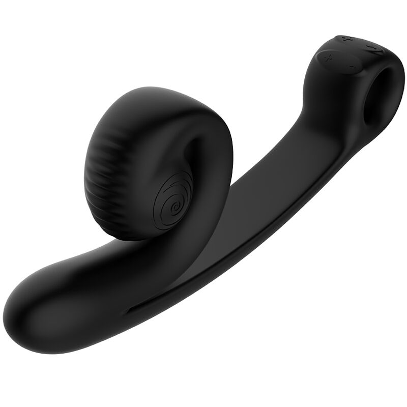 SNAIL VIBE Curve vibrador con dos motores, negro
