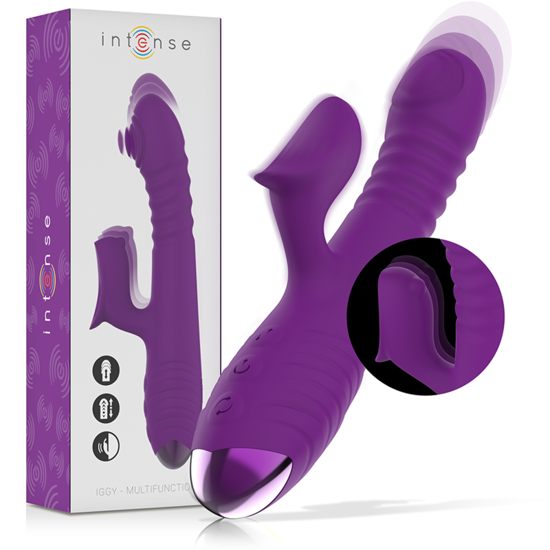 Vibrador rabbit INTENSE IGGY con movimiento ascendente y descendente