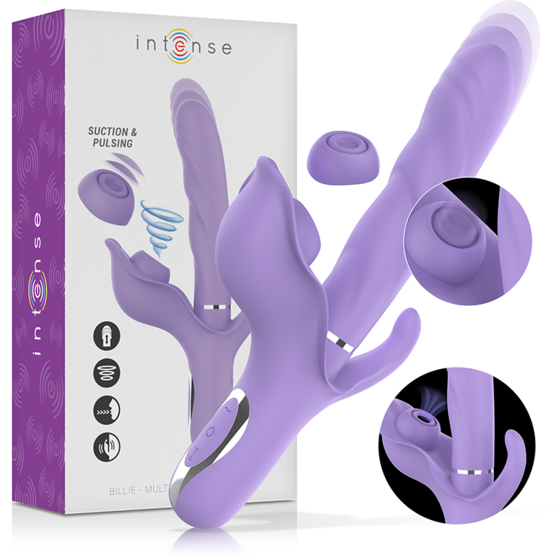 Vibrador rabbit INTENSE BILLIE con estimulación por succión