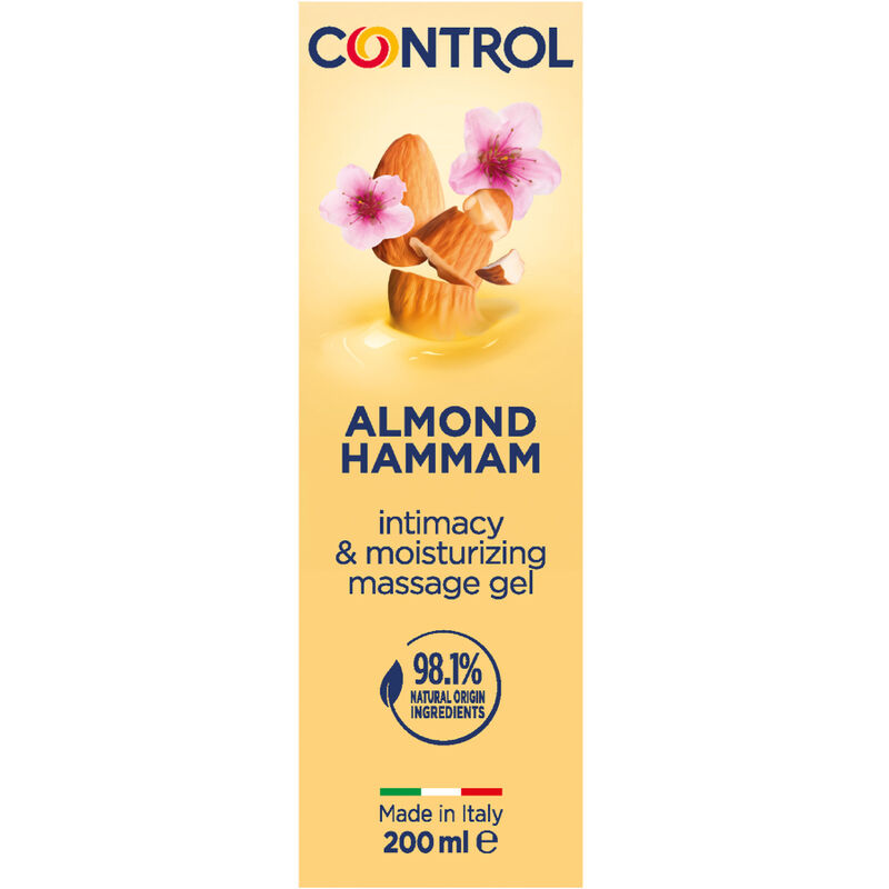 Gel de masaje CONTROL Almond Hammam con aroma a leche de almendras, 200 ml