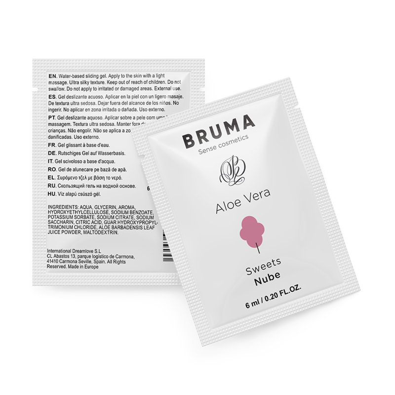 Lubricante BRUMA de aloe vera con sabor a golosina, 6 ml