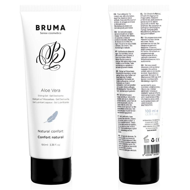 Lubricante BRUMA de aloe vera a base de agua, 100 ml