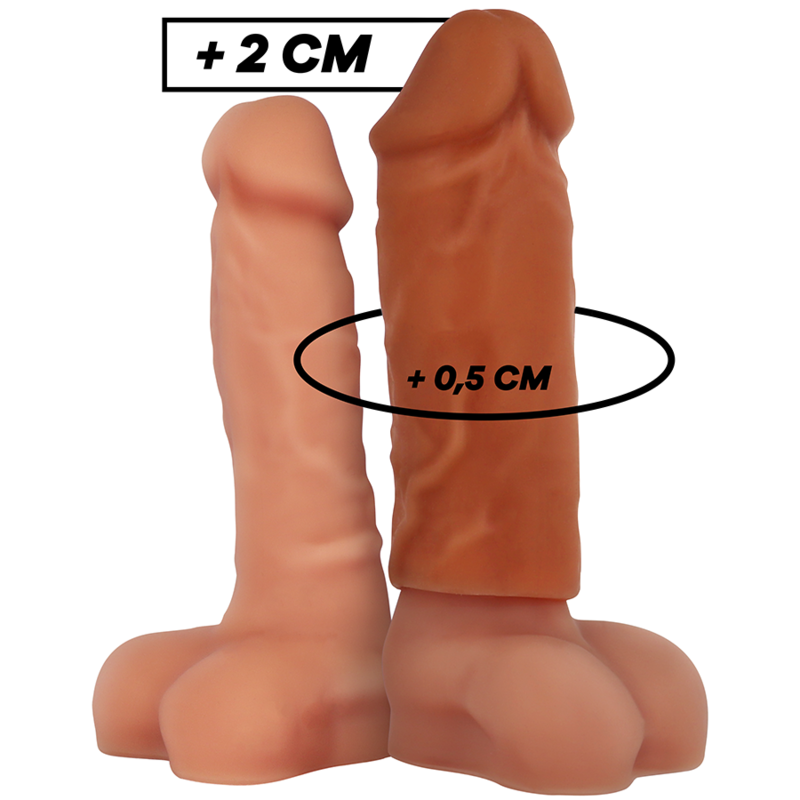 Funda para pene VIRILXL V3 de silicona, marrón