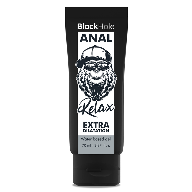 Lubricante anal Black Hole de base acuosa, 70 ml