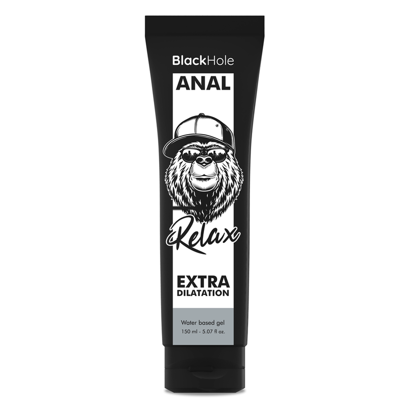 Lubricante anal Black Hole de base acuosa, 150 ml